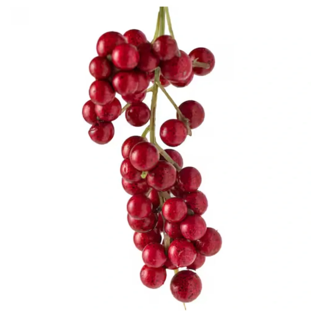 3/ New stems for winter season! Red Berry Cluster Stem by Ashland